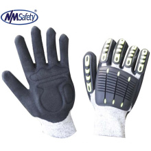 NMSAFETY oil and gas TPR impact resistant mechanic gloves